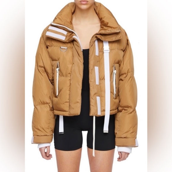 Shoreditch Ski Club Jackets & Blazers - Shoreditch Ski Club Laurel Quilted Puffer Jacket Caramel/Brown Size Small NWT